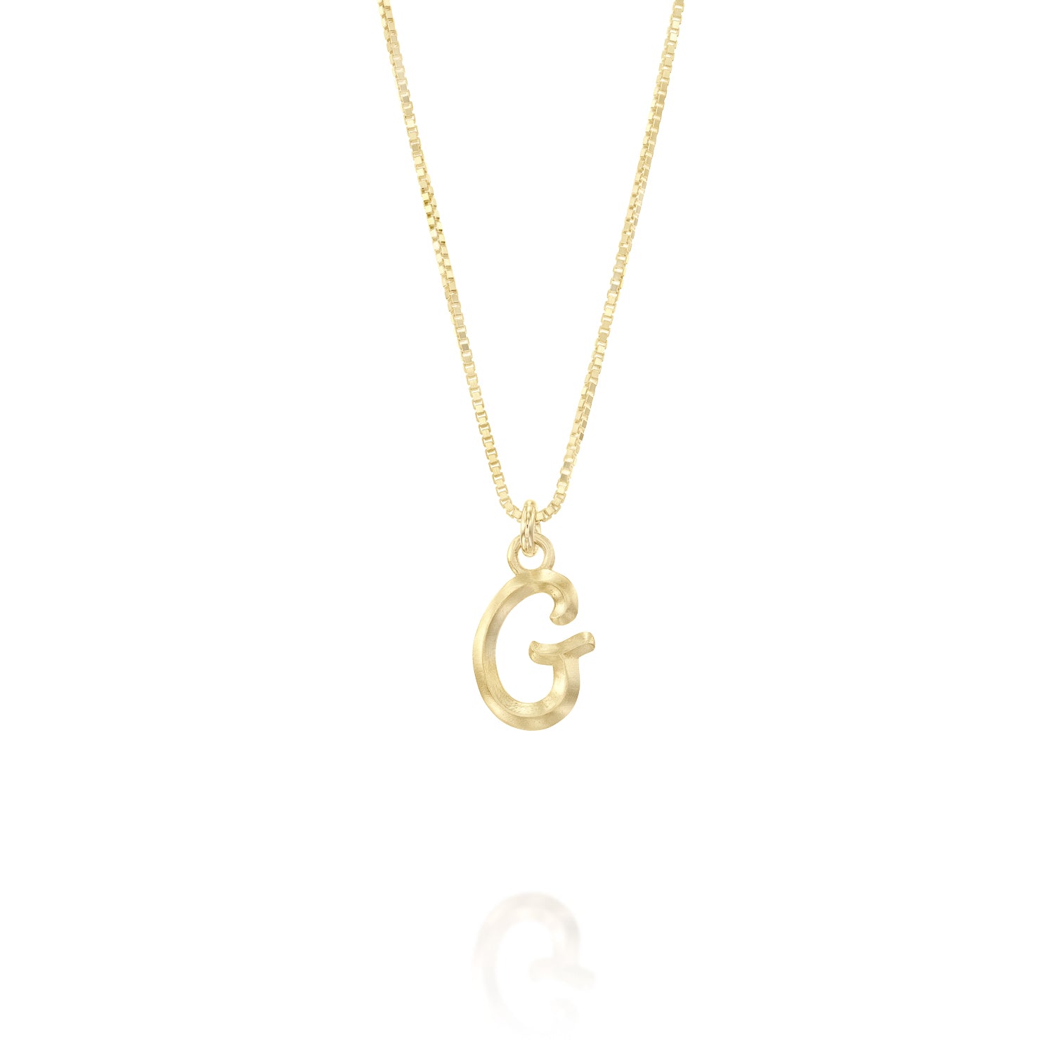 ELINA GLEIZER G / No Chain Gold Letter Necklace