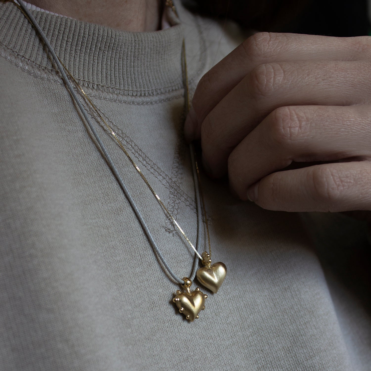 ELINA GLEIZER Gold Goth Heart