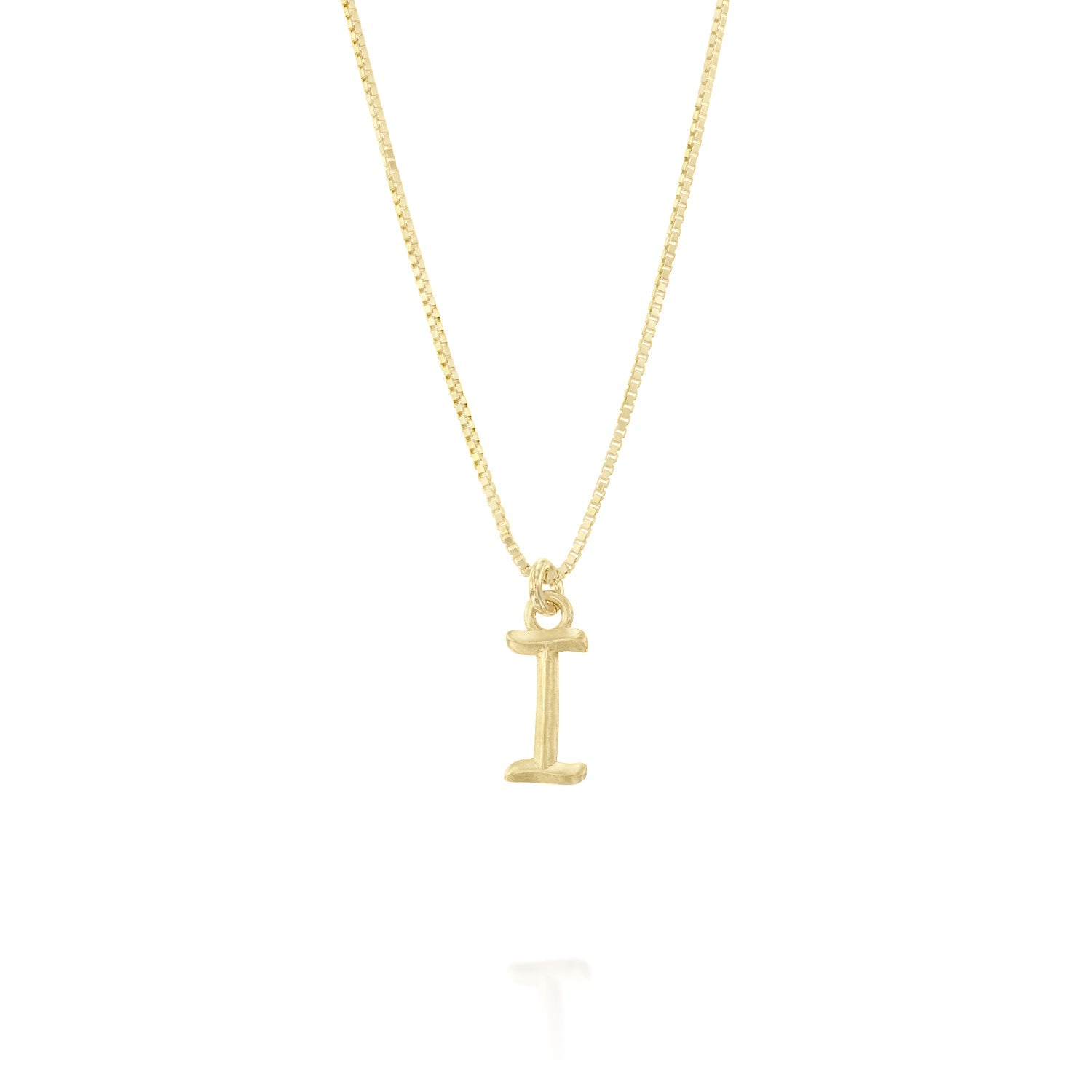 ELINA GLEIZER I / No Chain Gold Letter Necklace