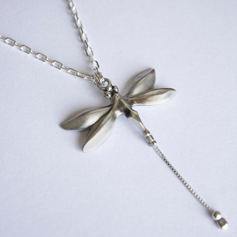 ELINA GLEIZER necklace Silver Dragonfly Necklace