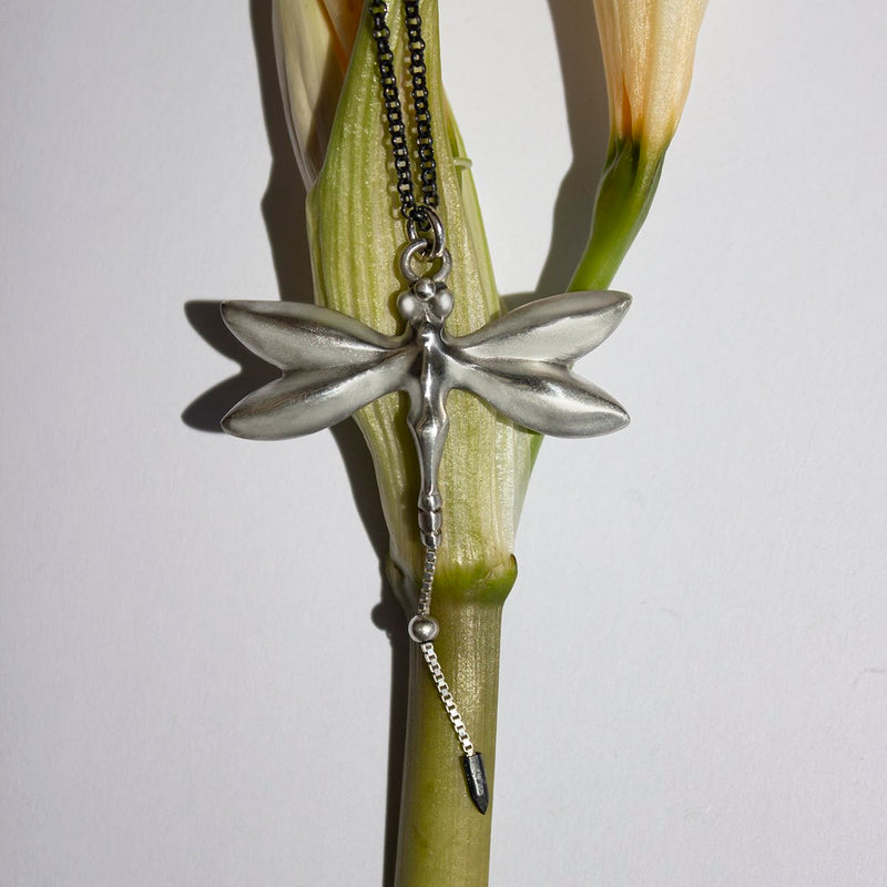 ELINA GLEIZER necklace Silver Dragonfly Necklace