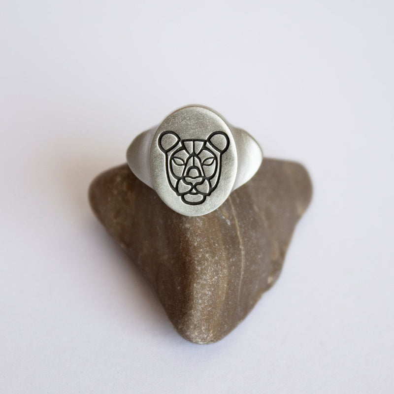 ELINA GLEIZER Rings Signet Lioness Ring