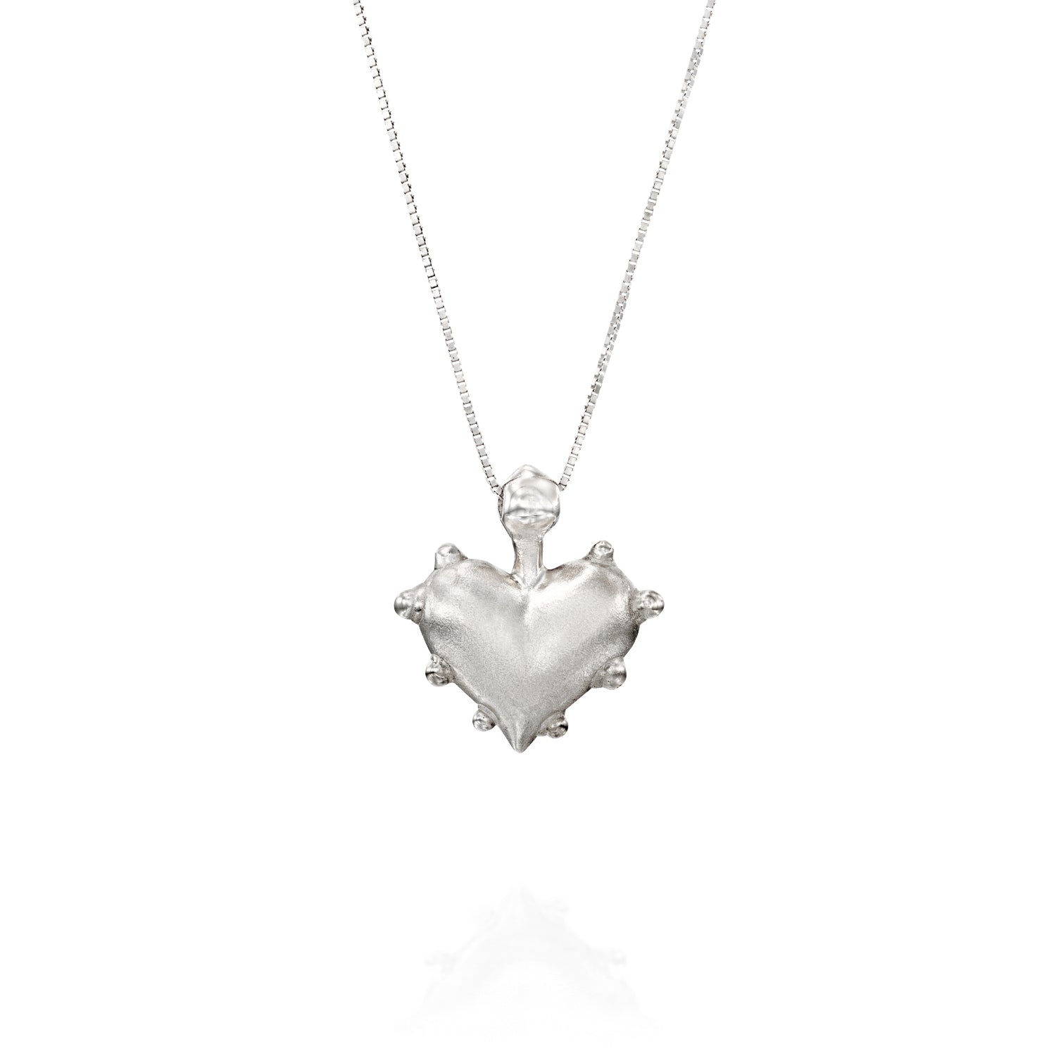 ELINA GLEIZER Silver Goth Heart