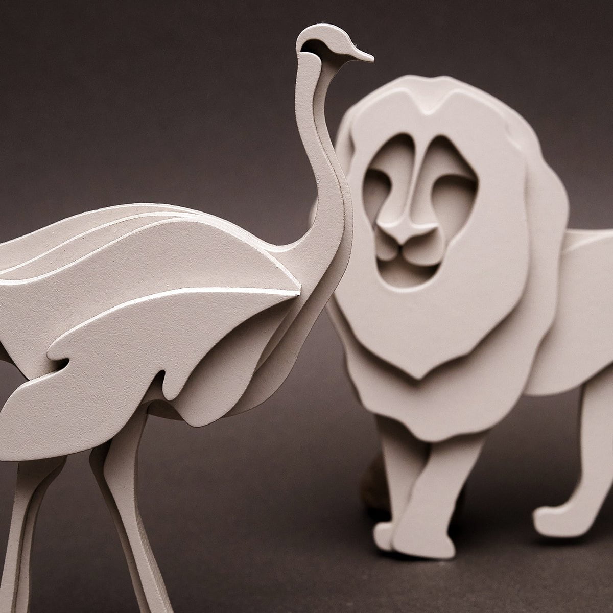 ELINA GLEIZER Wall Sculpture Ostrich Wall Sculpture