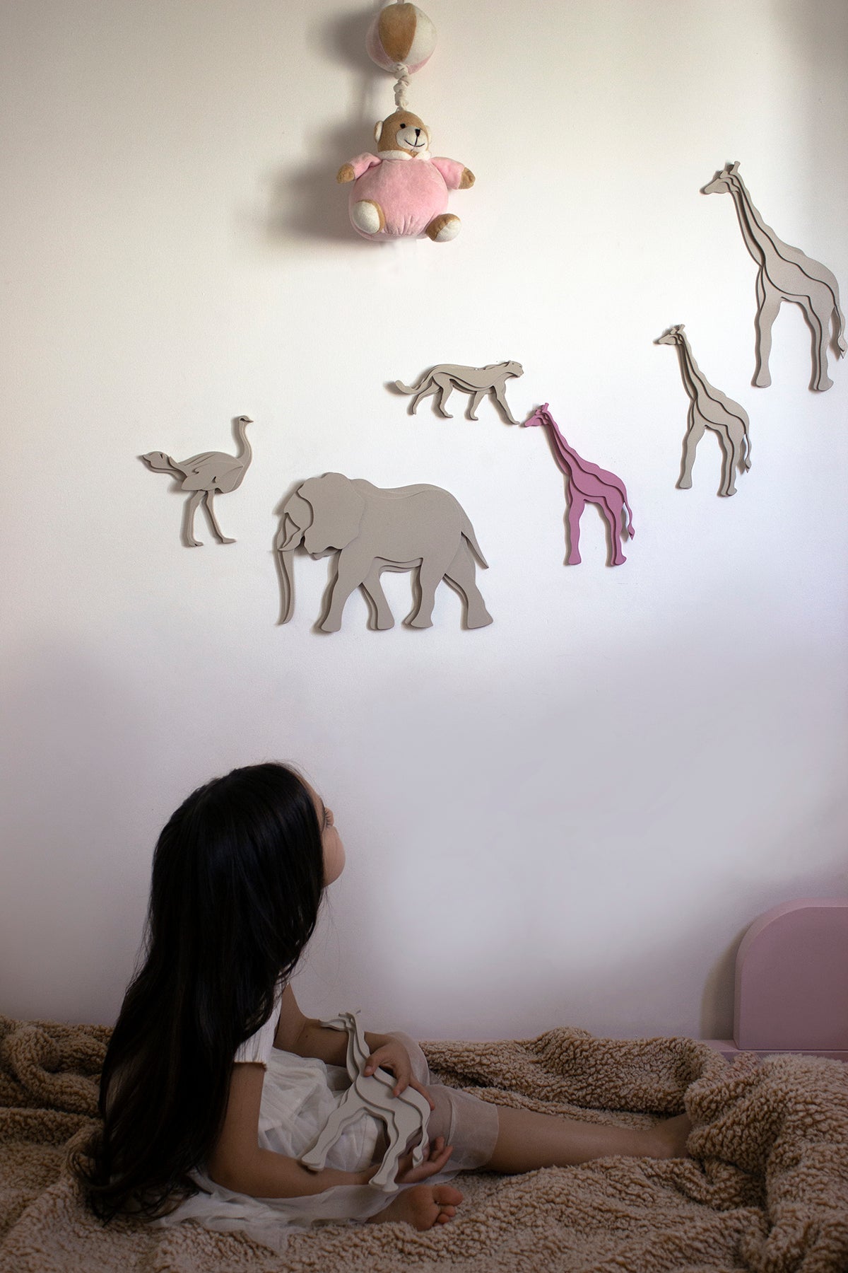 ELINA GLEIZER Wall Sculpture Savannah Bundle of six