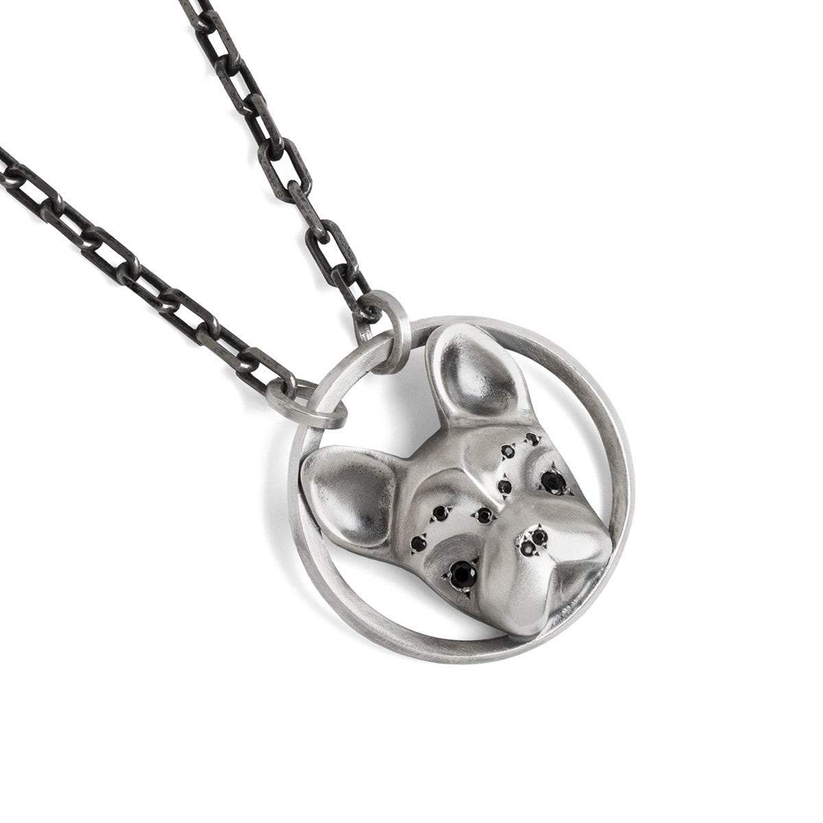 ELINA GLEIZER 45 cm French Bulldog Necklace