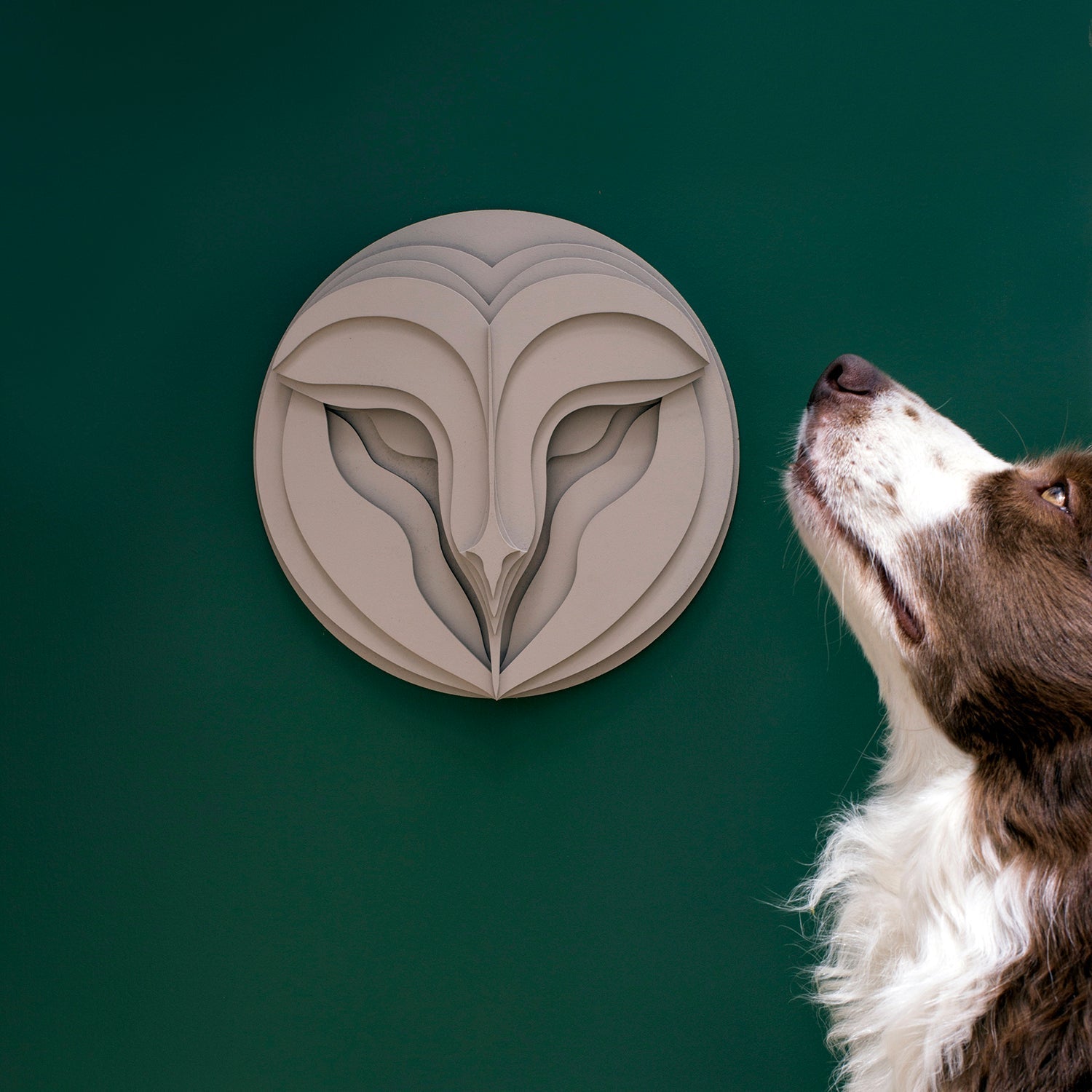 ELINA GLEIZER Barn Owl Wall Sculpture