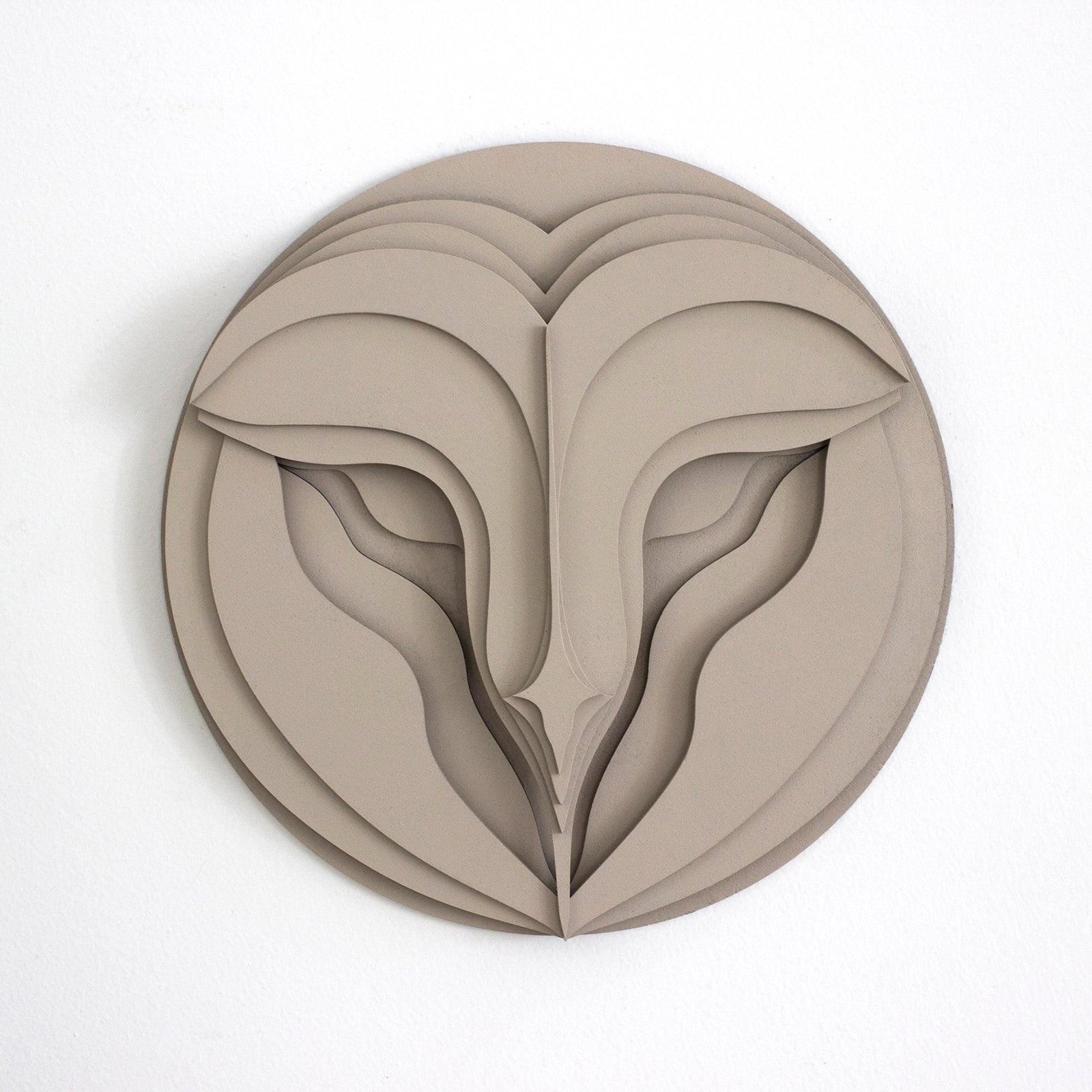 ELINA GLEIZER Barn Owl Wall Sculpture