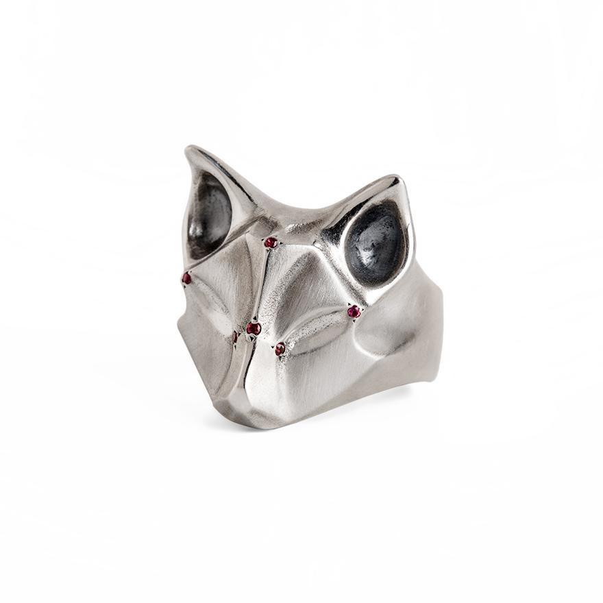 ELINA GLEIZER Fox Ring with Bronze Sapphire Adornment