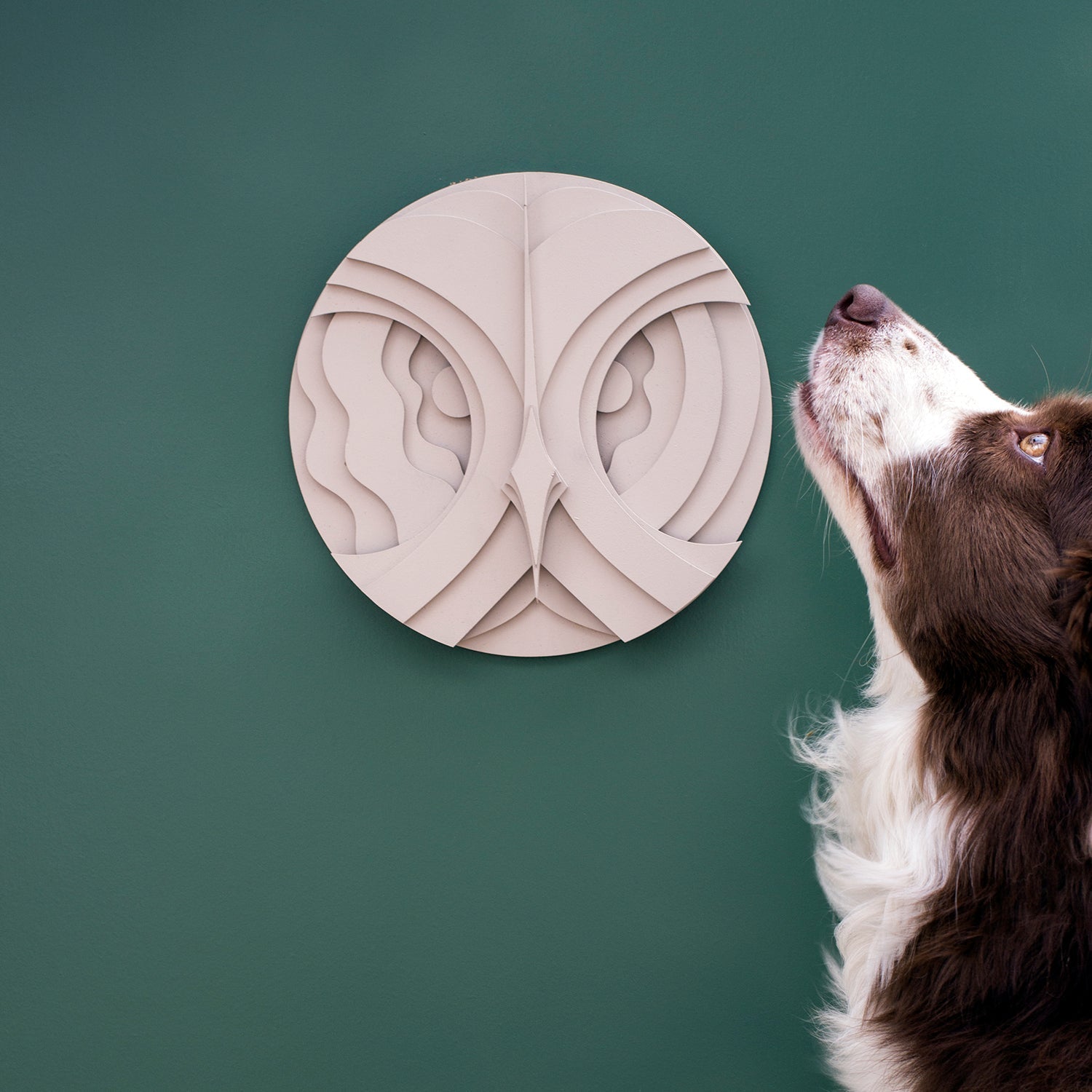ELINA GLEIZER Great Grey Owl Wall Sculpture
