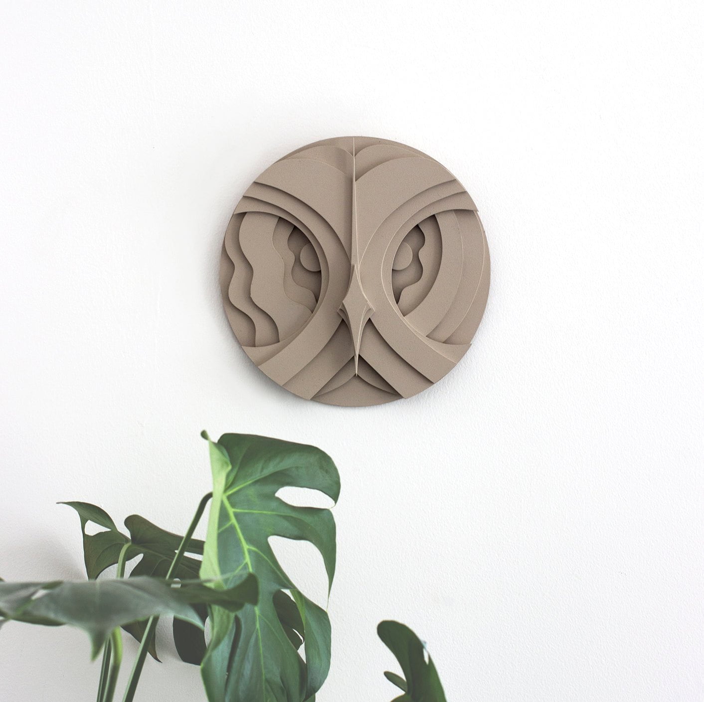 ELINA GLEIZER Great Grey Owl Wall Sculpture