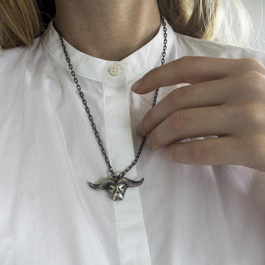 ELINA GLEIZER Jewelry Buffalo Necklace