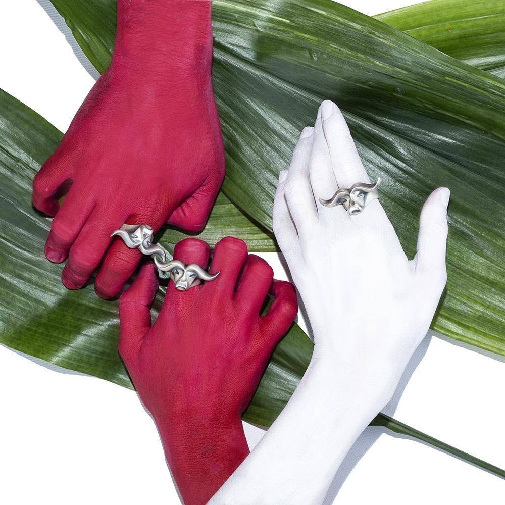ELINA GLEIZER Jewelry Buffalo Ring