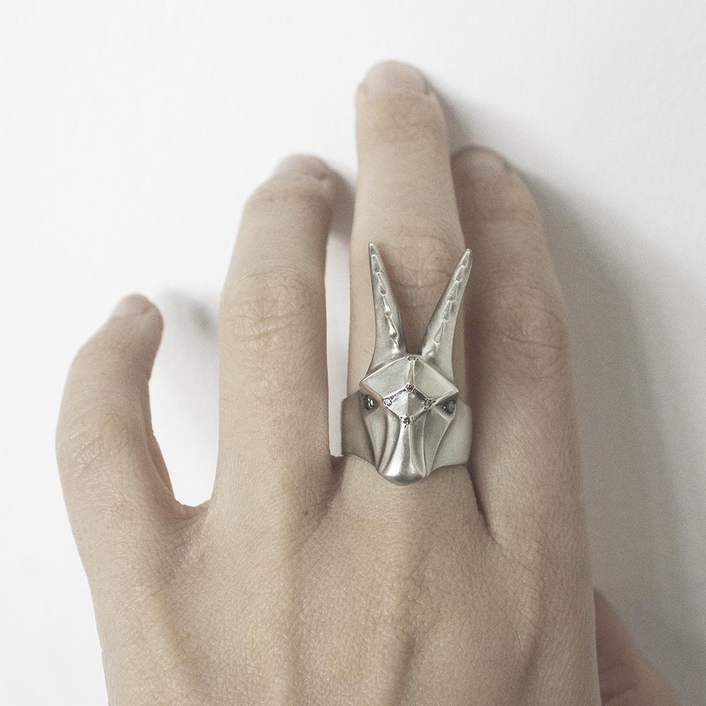 ELINA GLEIZER  Jewelry Capricorn Ring