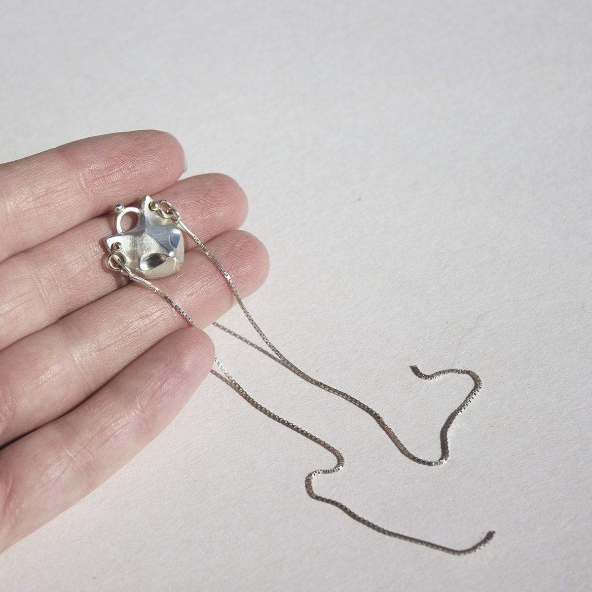 ELINA GLEIZER Jewelry Cat Earring with gold piercings