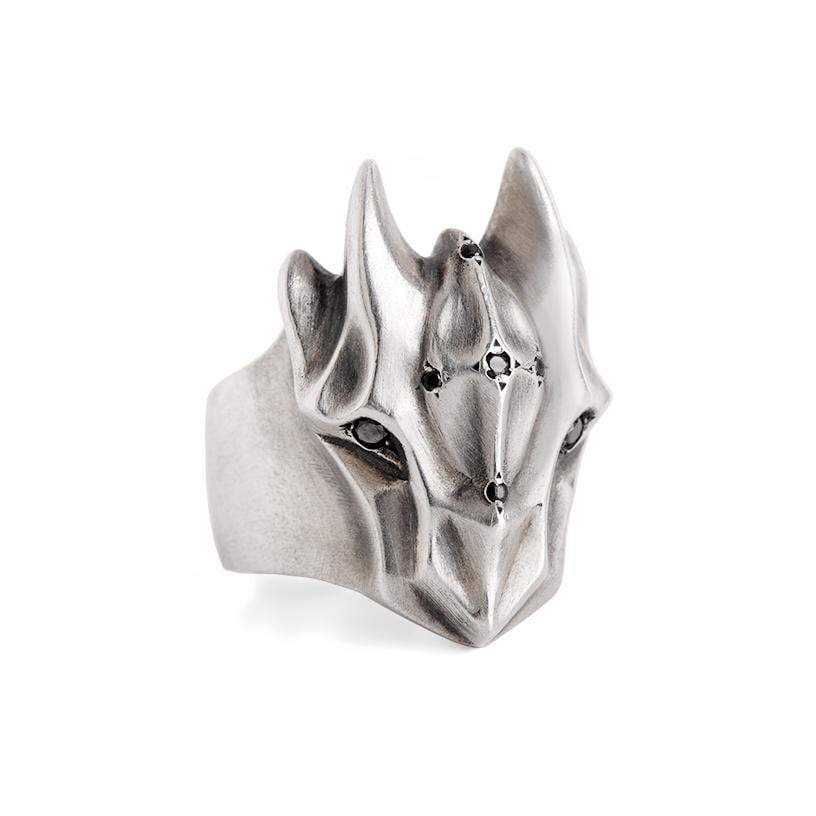 ELINA GLEIZER Jewelry Dragon Ring With Black Diamonds
