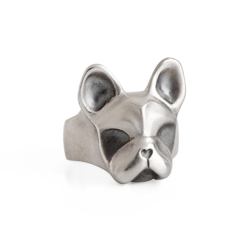 ELINA GLEIZER Jewelry French Bulldog Ring