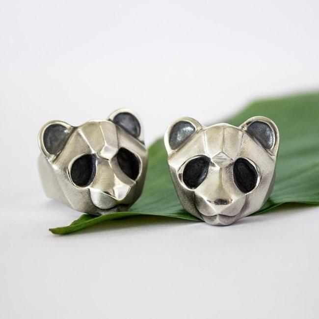 ELINA GLEIZER Jewelry Panda Ring