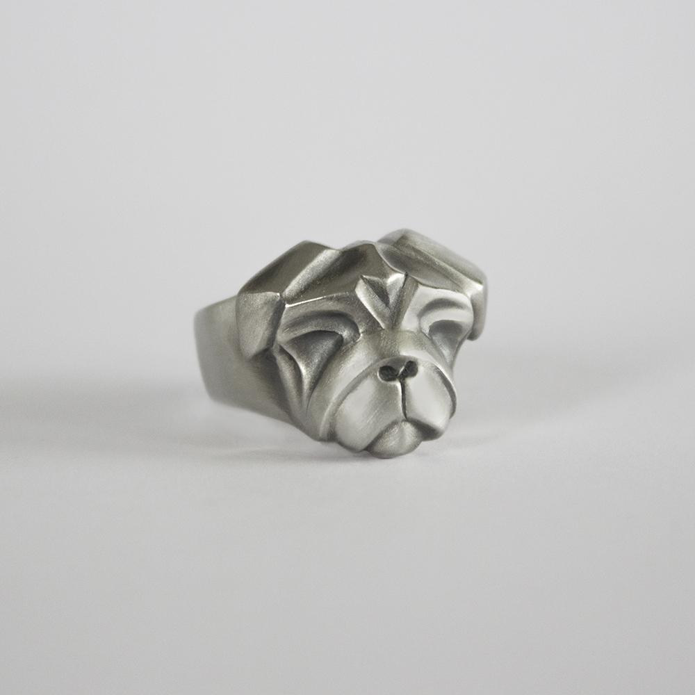 ELINA GLEIZER  Jewelry Pug Ring