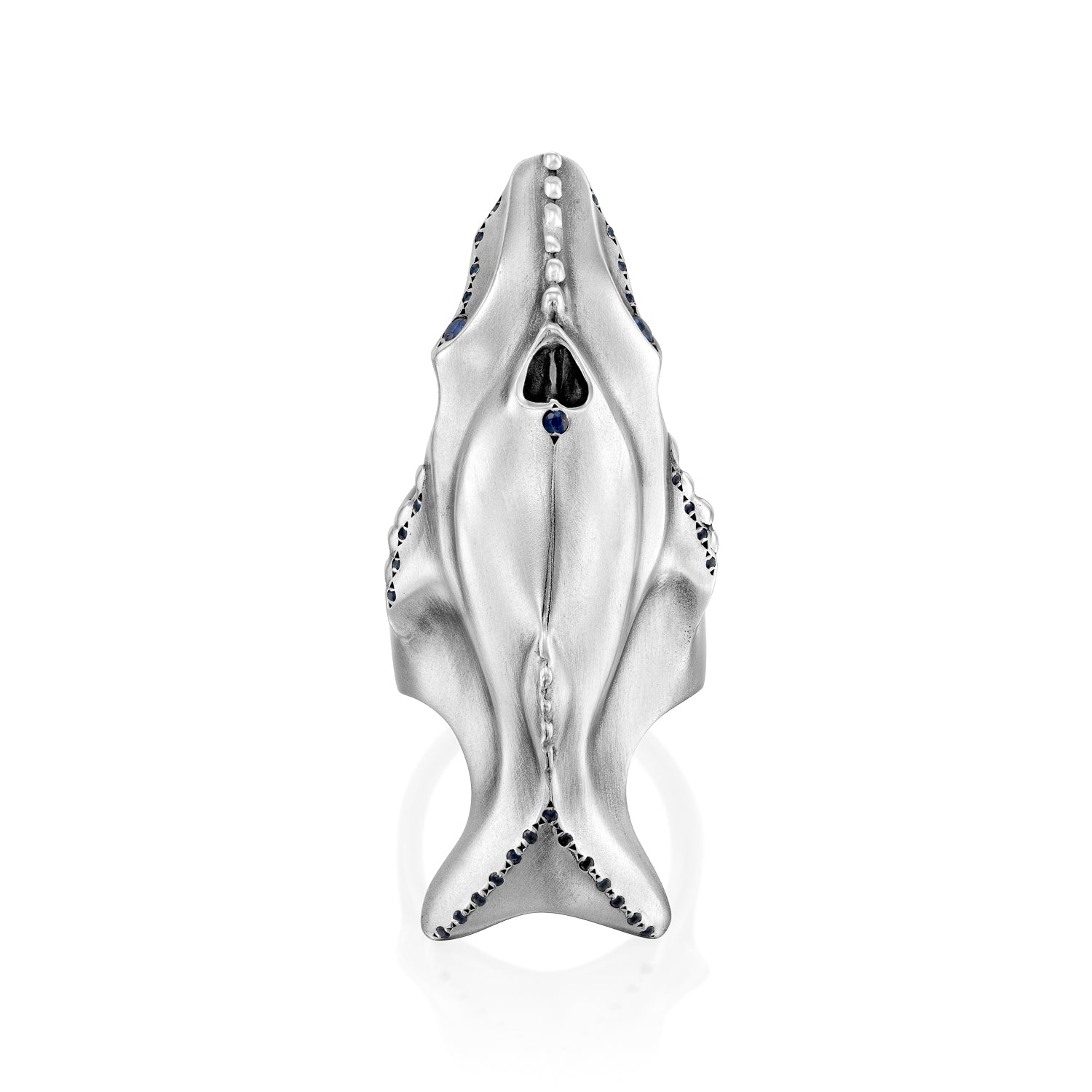 ELINA GLEIZER Rings Majestic Blue Whale Ring