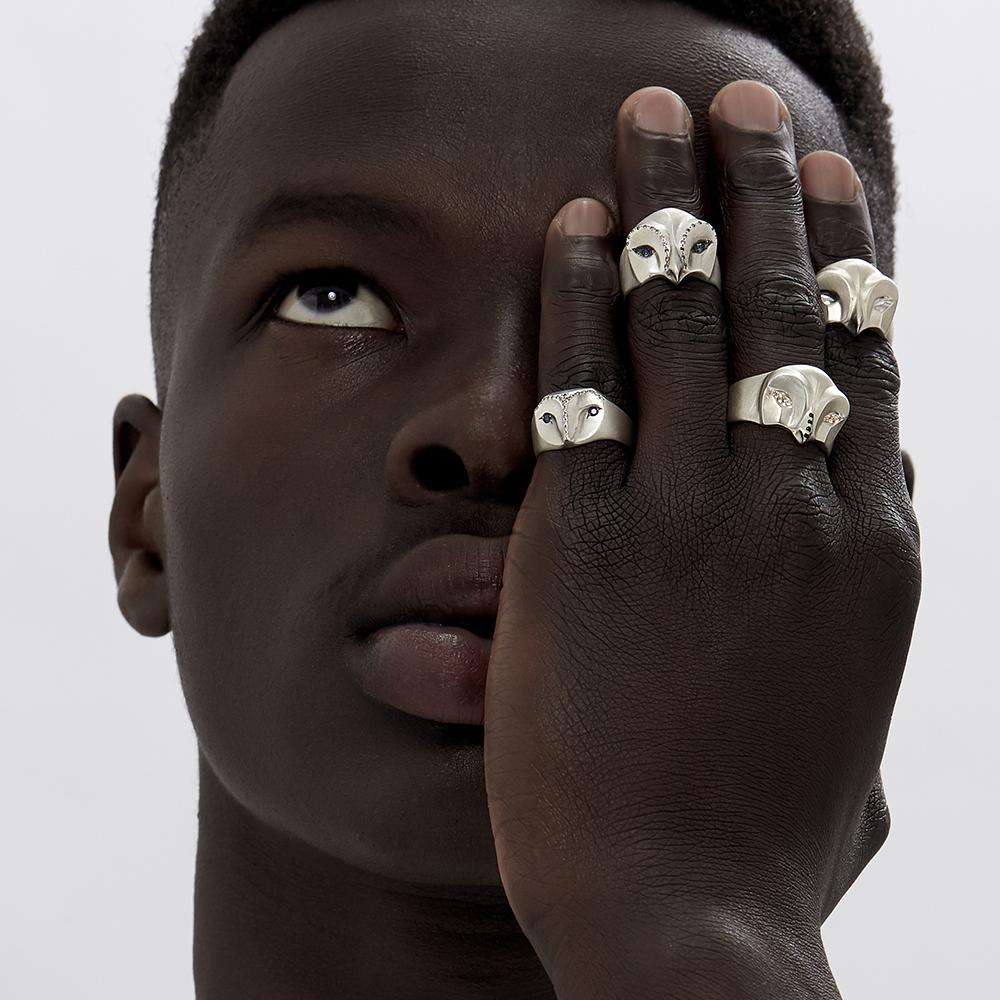 ELINA GLEIZER Royal Barn Owl Ring