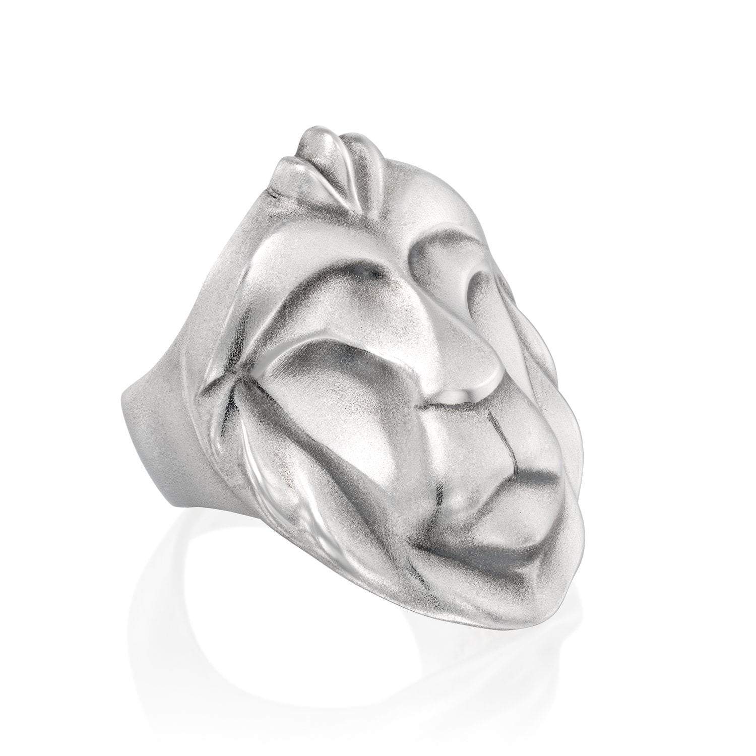 ELINA GLEIZER Silver Lion Ring