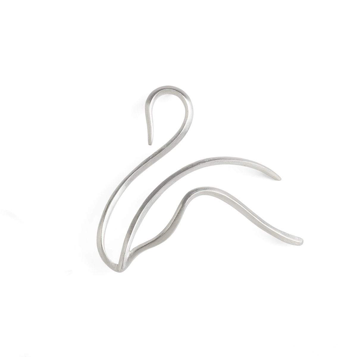 ELINA GLEIZER Swan Pair Swan Asymmetric Earrings