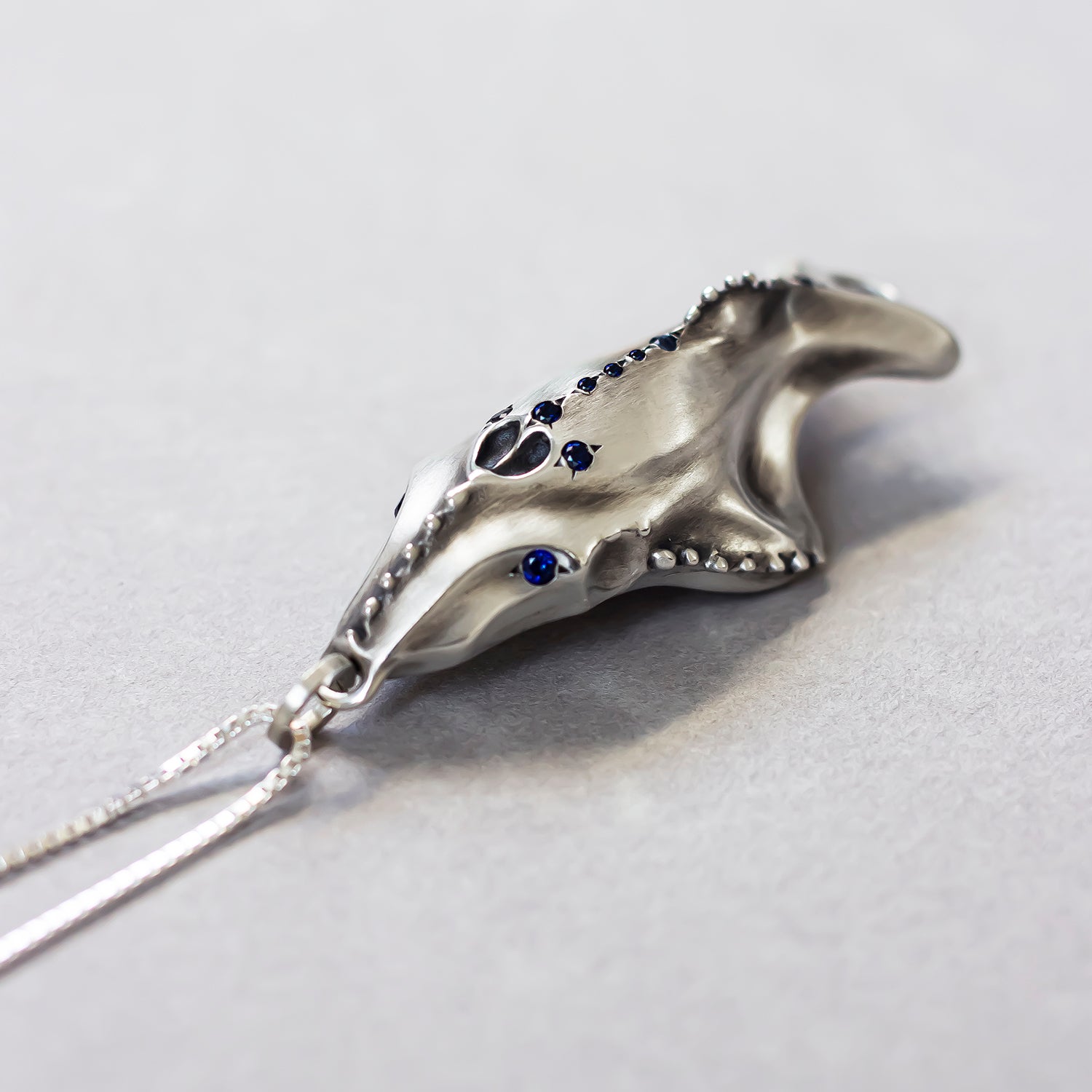 ELINA GLEIZER  Whale Pendant with Sapphires