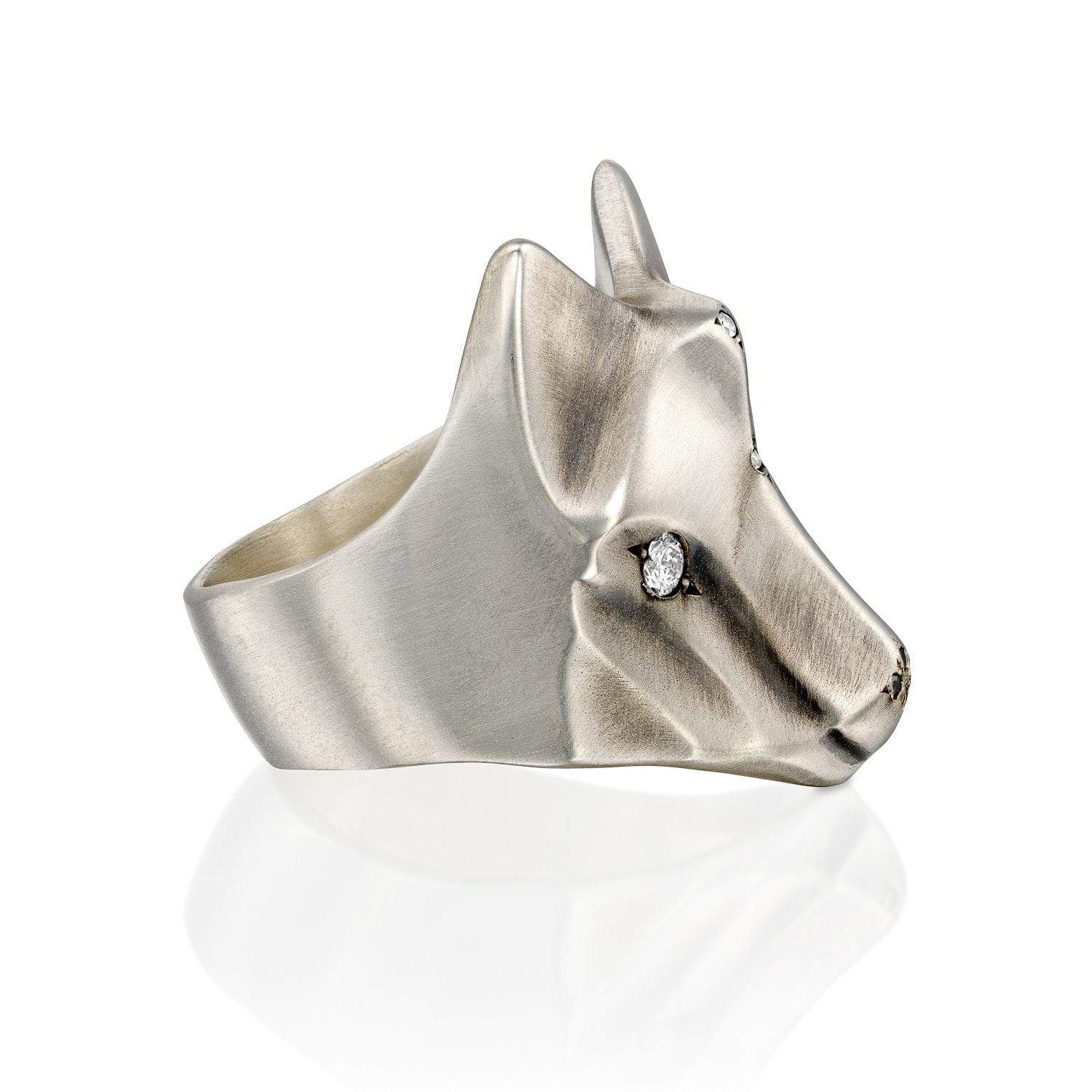 ELINA GLEIZER White Wolf Ring