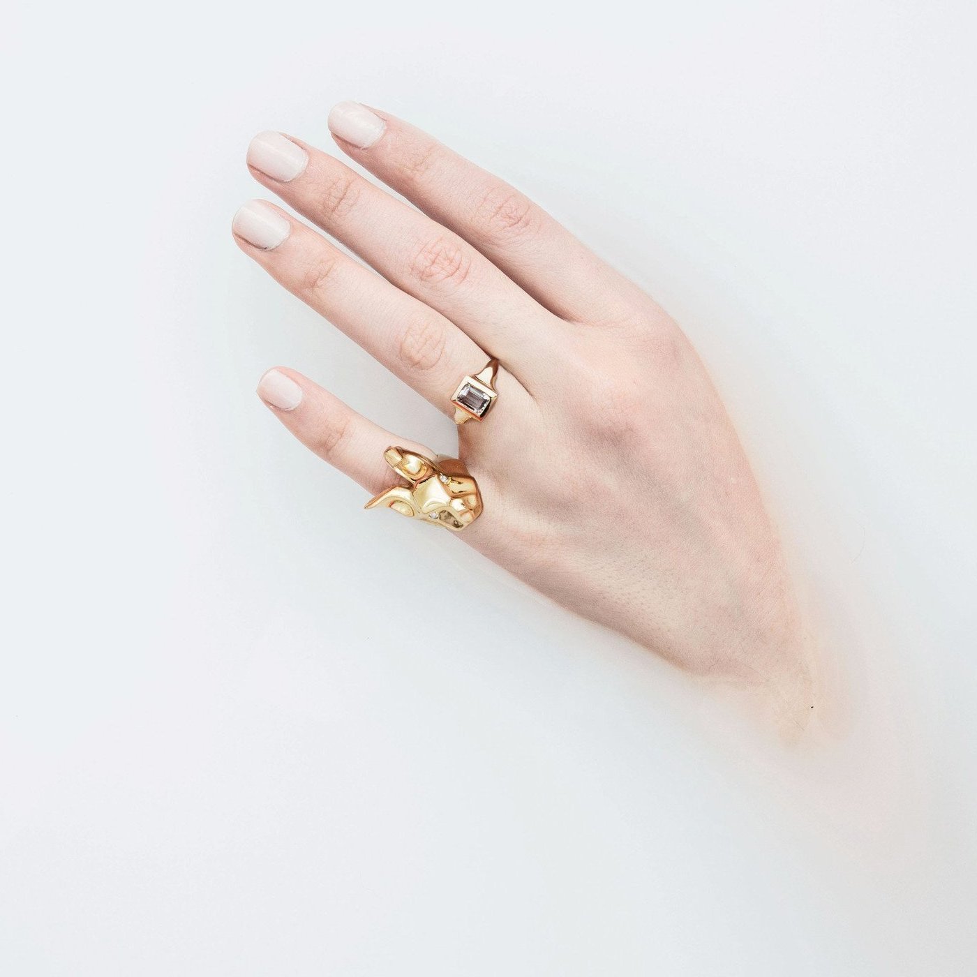 ___ Gold Rabbit Ring & Diamonds