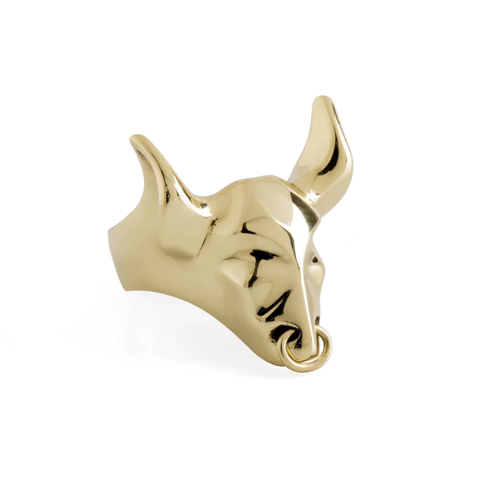 ___ Jewelry Gold Bull Ring