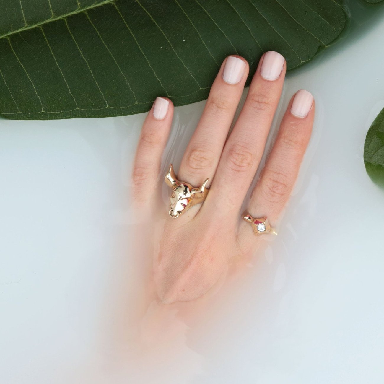 ___ Jewelry Gold Bull Ring