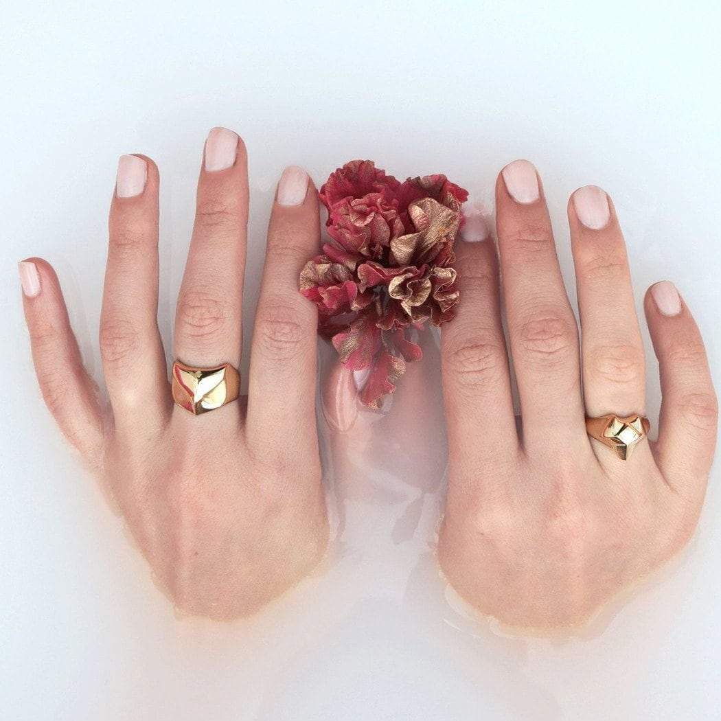___ Jewelry Gold Great Horned Owl Ring