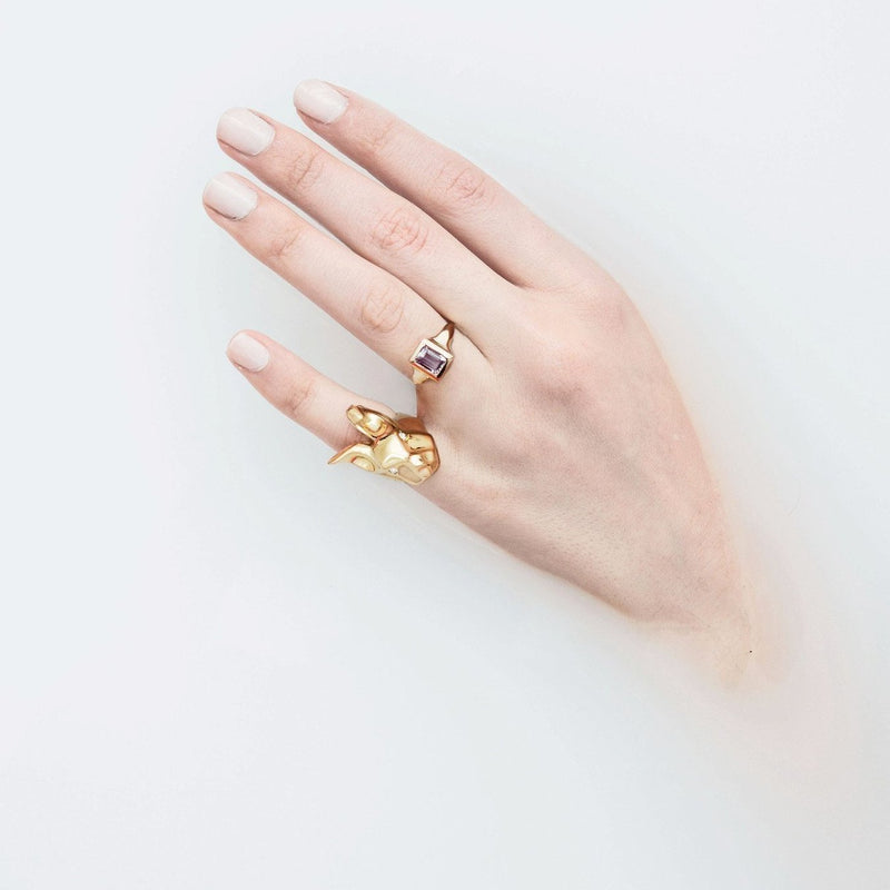 ___ Jewelry Gold Morganite Oblong Engagement Ring