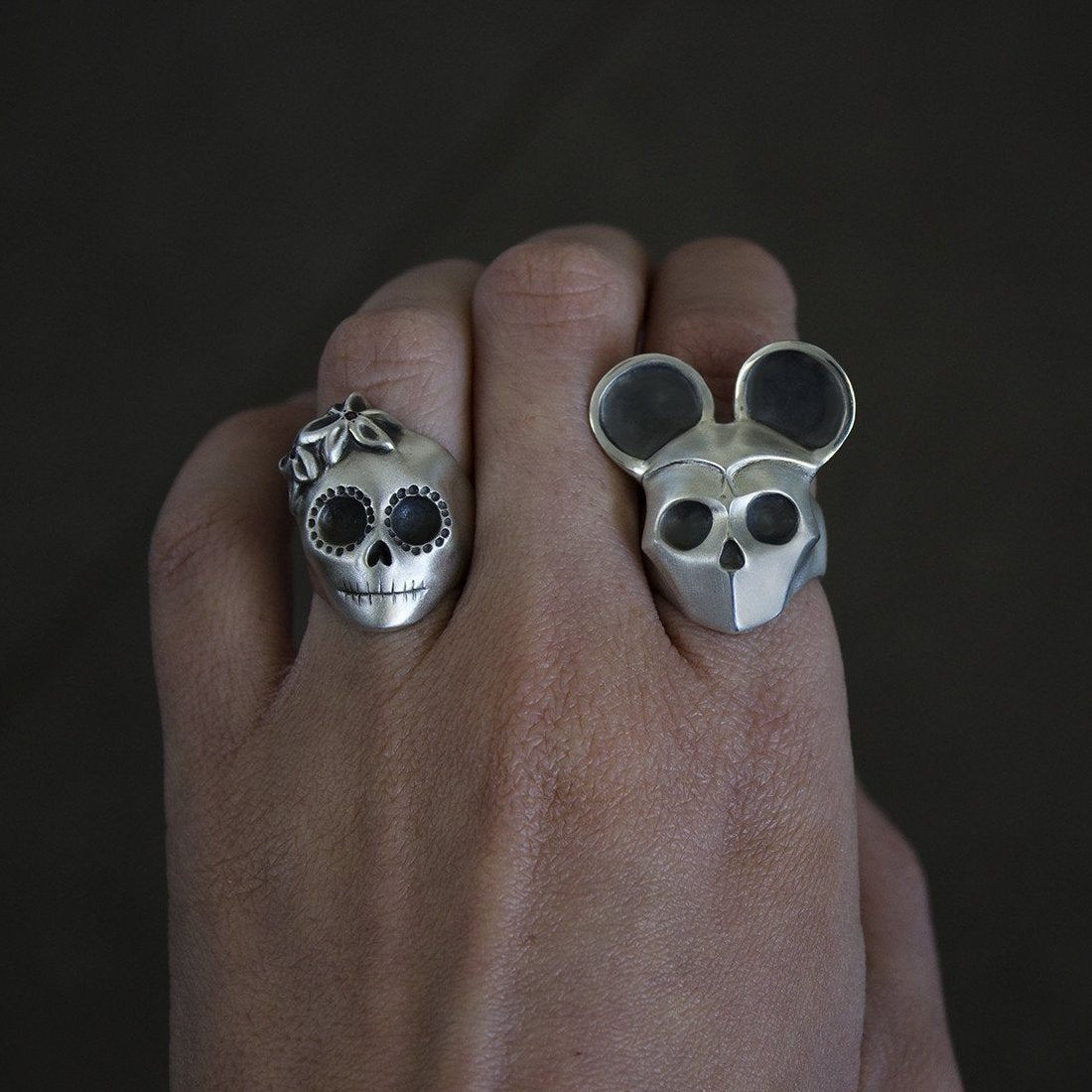 ___ Jewelry Skull Ring with Mouse Ears