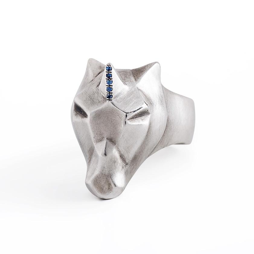 ___ Jewelry Unicorn Ring With Sapphire Setting