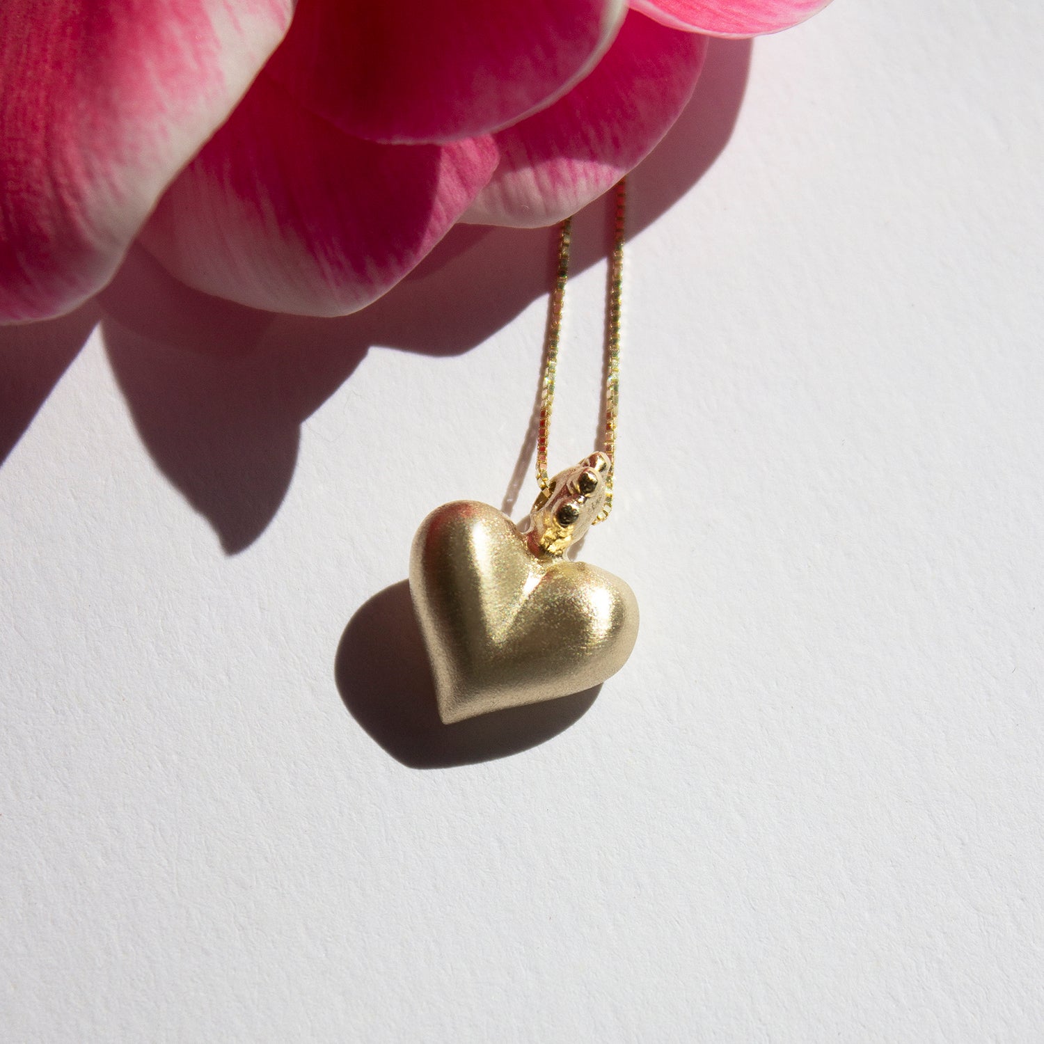 ELINA GLEIZER  Gold Heart Necklace