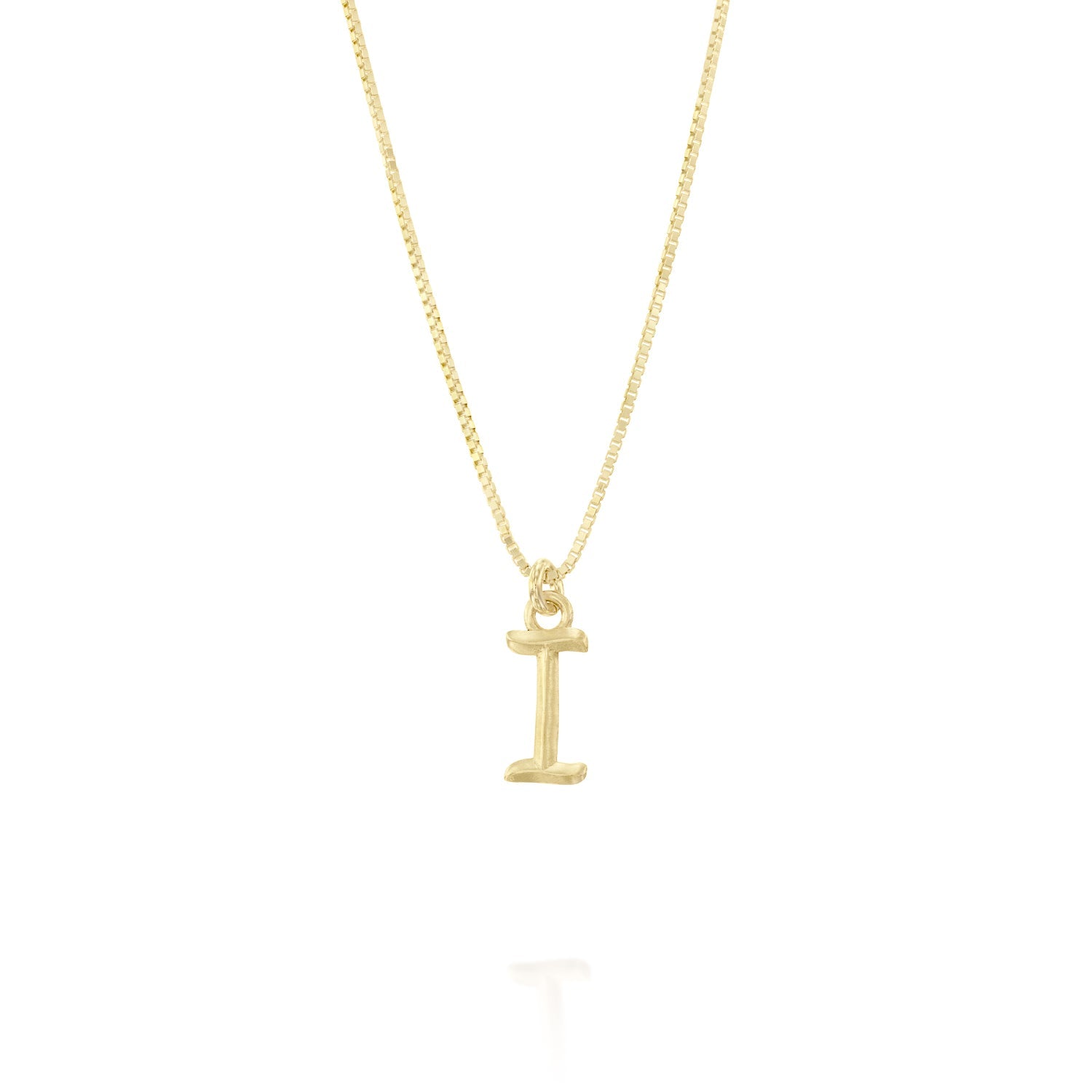 ELINA GLEIZER  I / No Chain Gold Letter Necklace