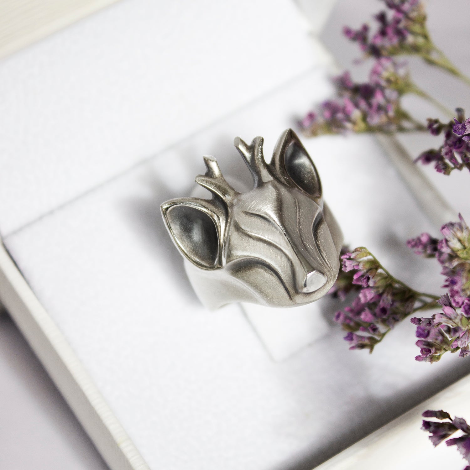 ELINA GLEIZER  Jewelry Deer Ring