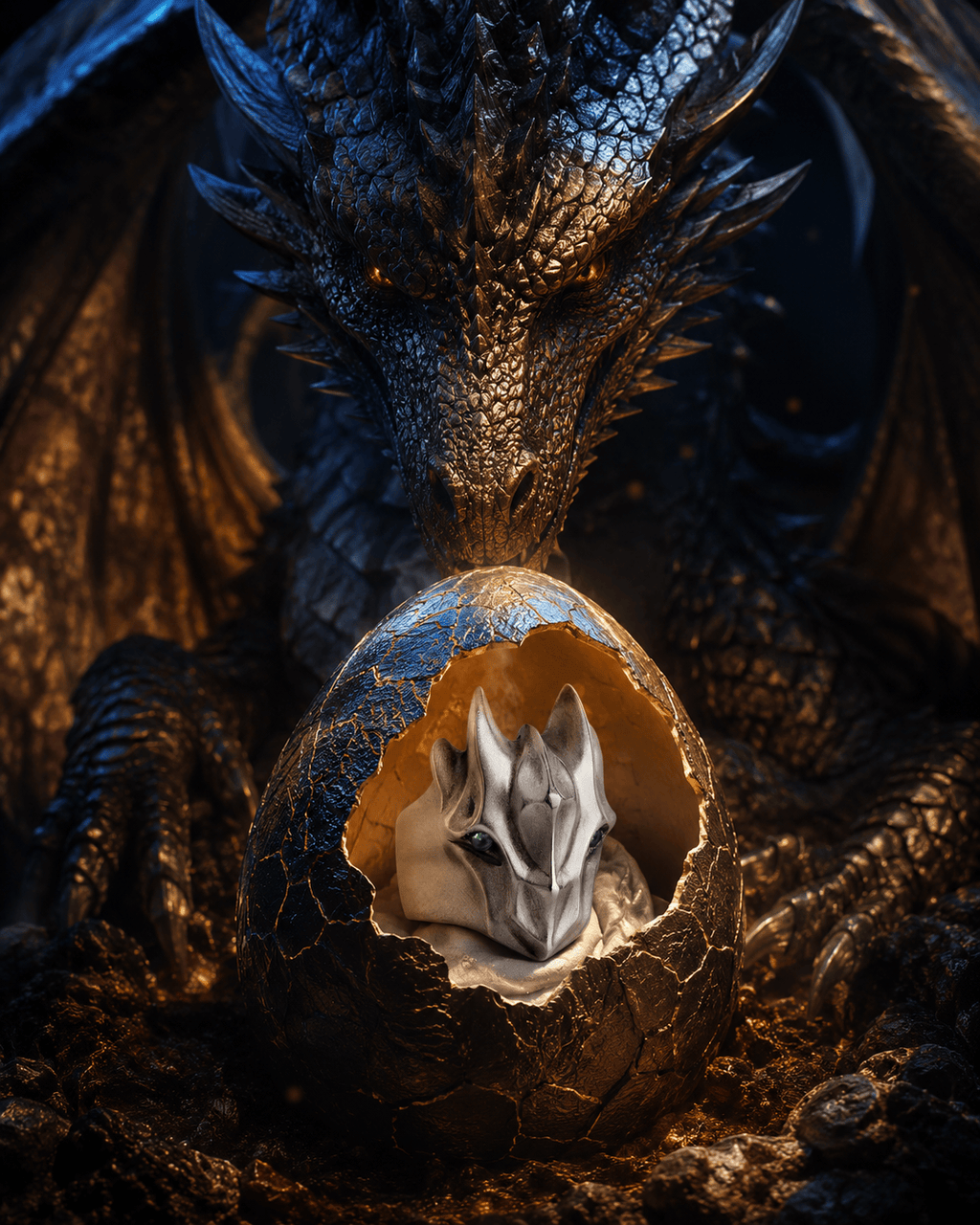 ELINA GLEIZER Jewelry Emerald Dragon Ring