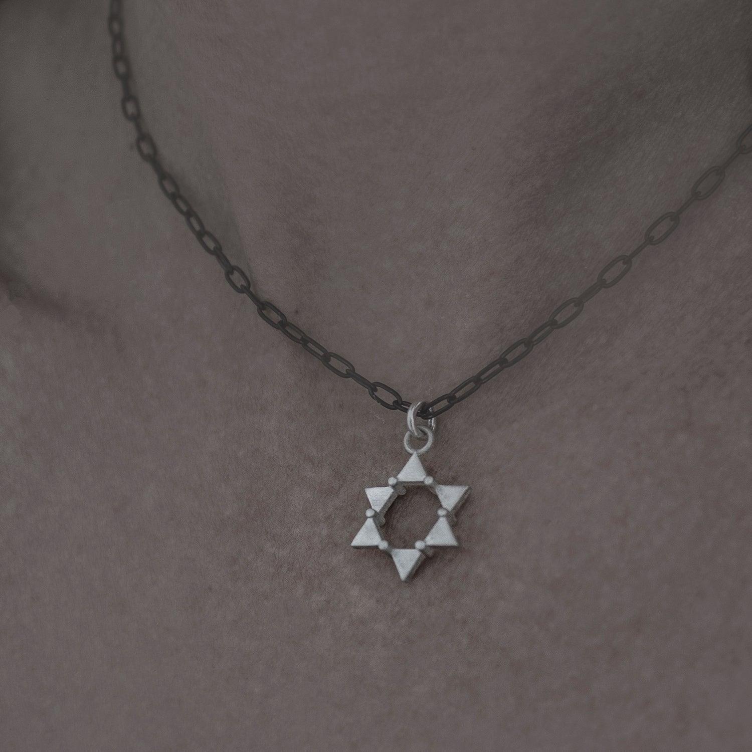 ELINA GLEIZER  necklace Geometric Star of David