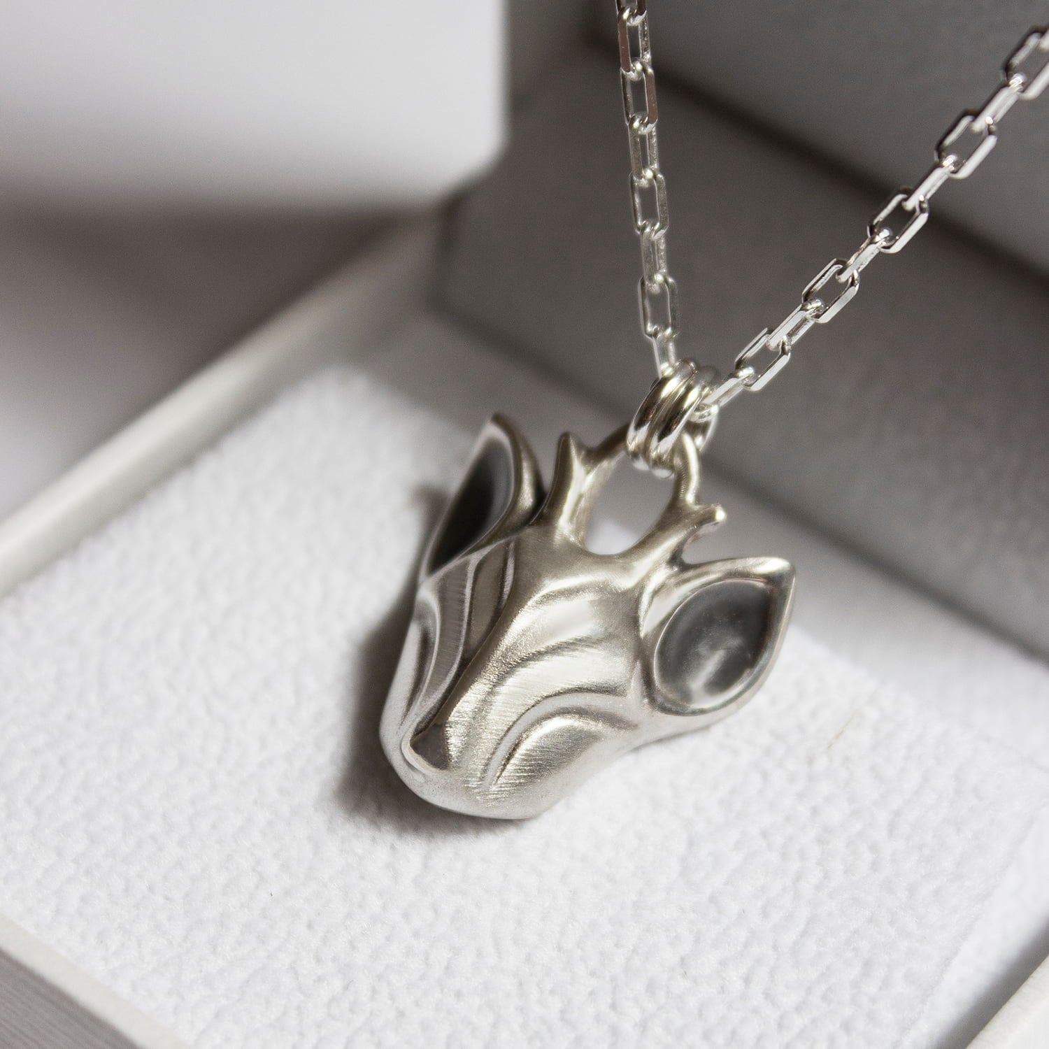 ELINA GLEIZER necklace Silver Deer Necklace