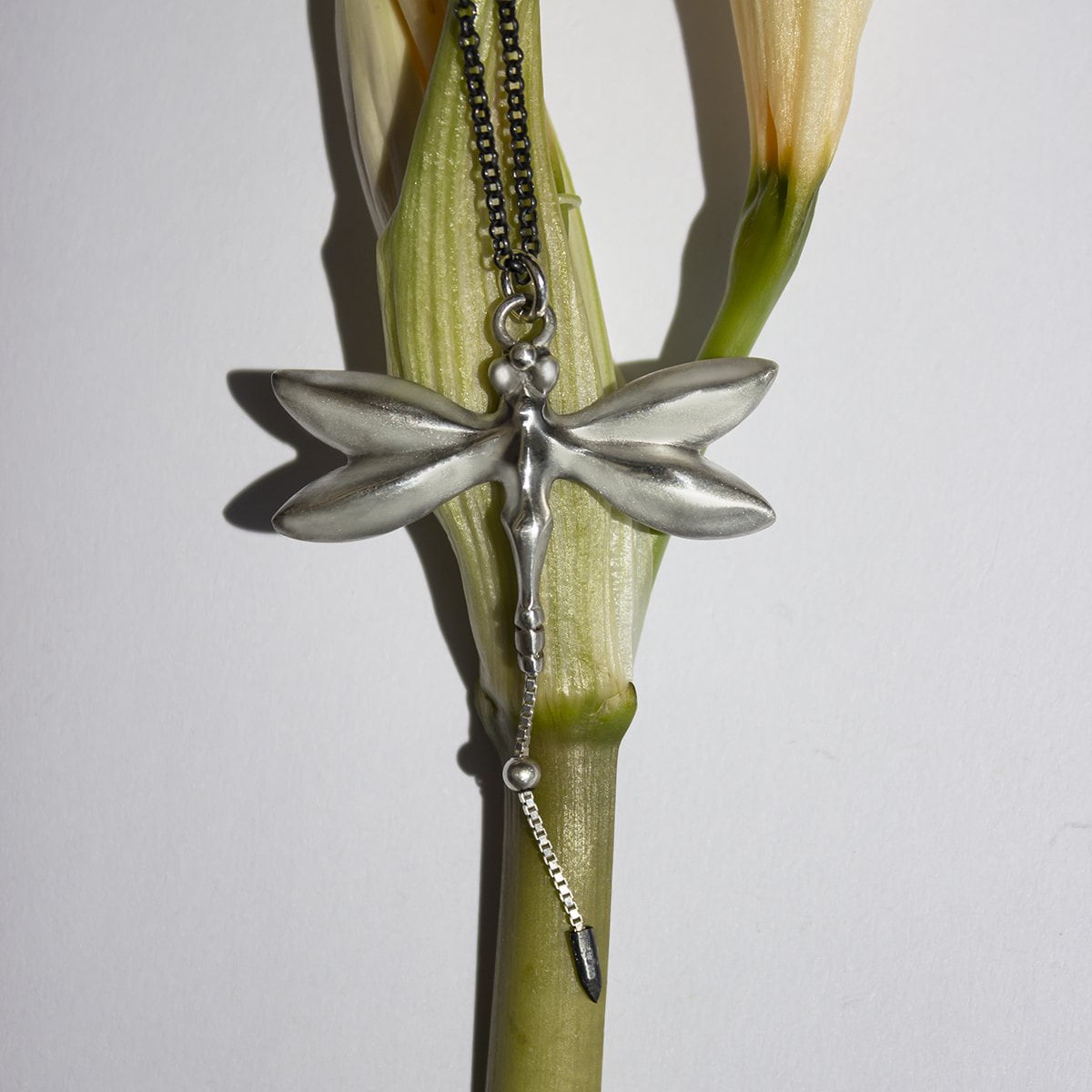 ELINA GLEIZER  necklace Silver Dragonfly Necklace