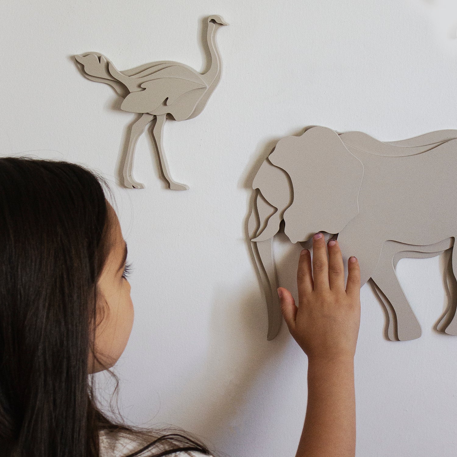 ELINA GLEIZER  Wall Sculpture Elephant Wall Sculpture