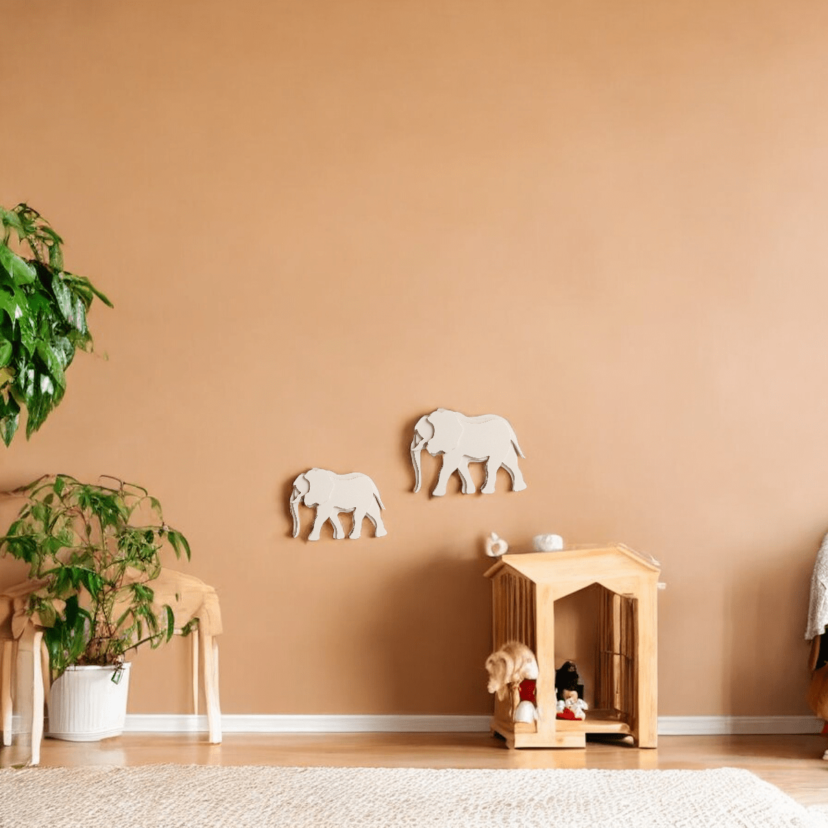 ELINA GLEIZER  Wall Sculpture Elephant Wall Sculpture