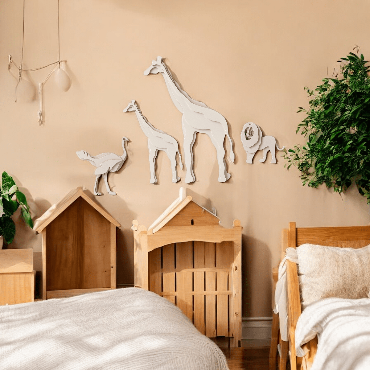 ELINA GLEIZER  Wall Sculpture Giraffe Wall Sculpture