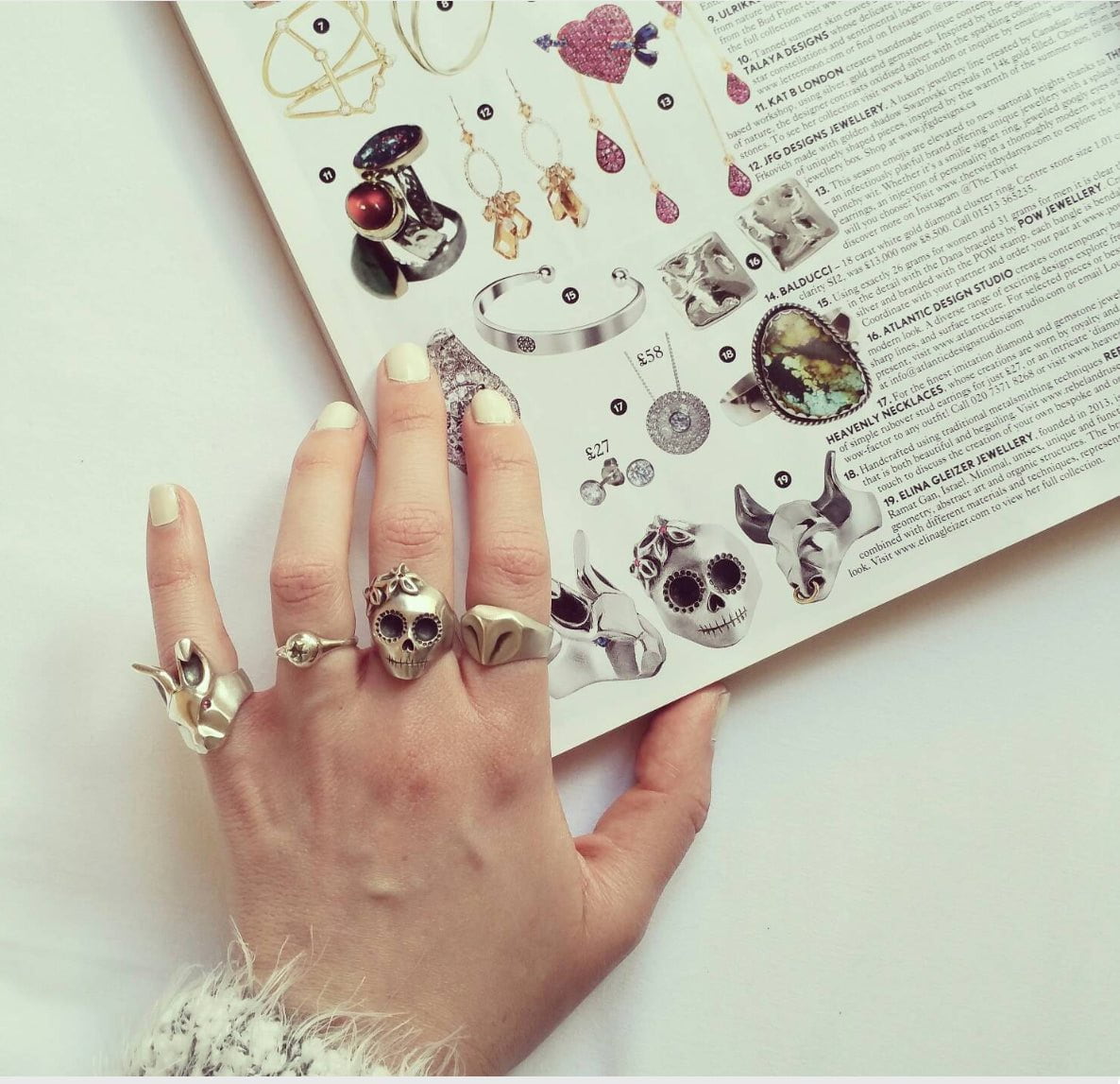 ___ Jewelry Lady Skull Ring