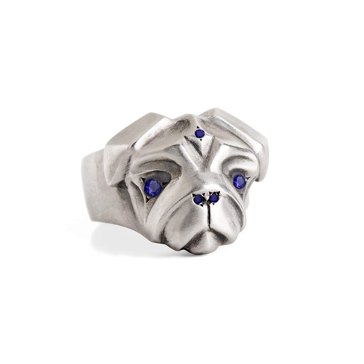 ELINA GLEIZER Jewelry Select your size Pug Ring with Blue Sapphires