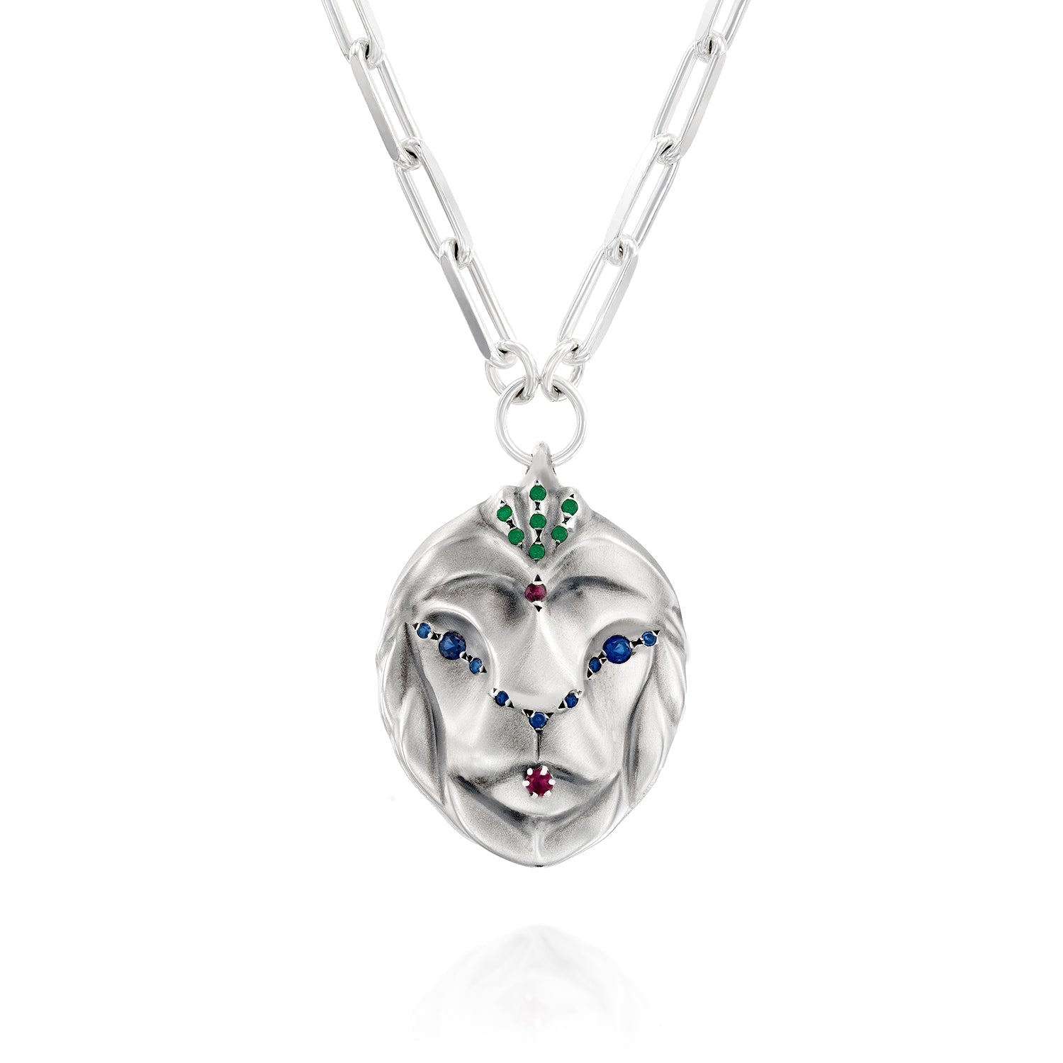 ELINA GLEIZER Multicolor glamorous Lion Necklace