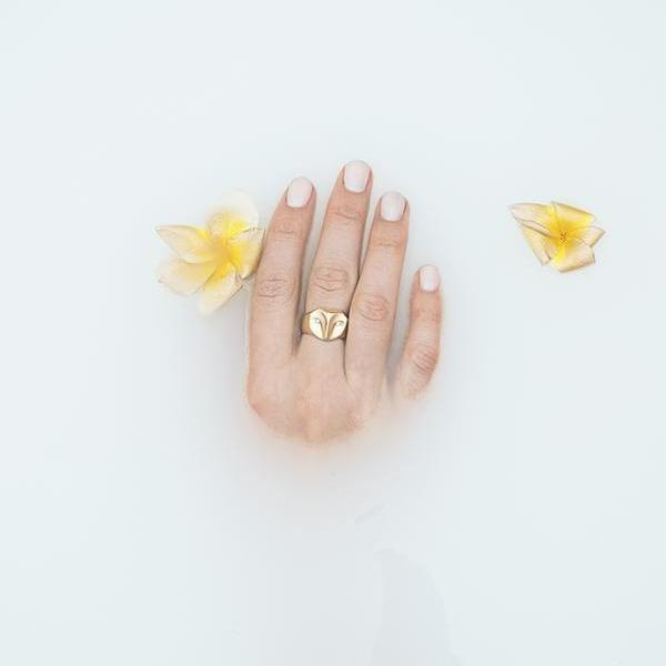___ Jewelry 14K Gold Owl Ring with Diamonds